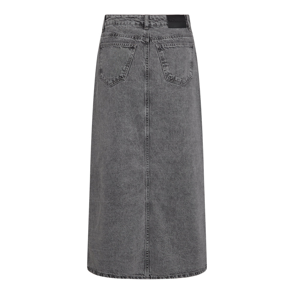 Co'couture VikaCC Asym Slit Skirt, Grey