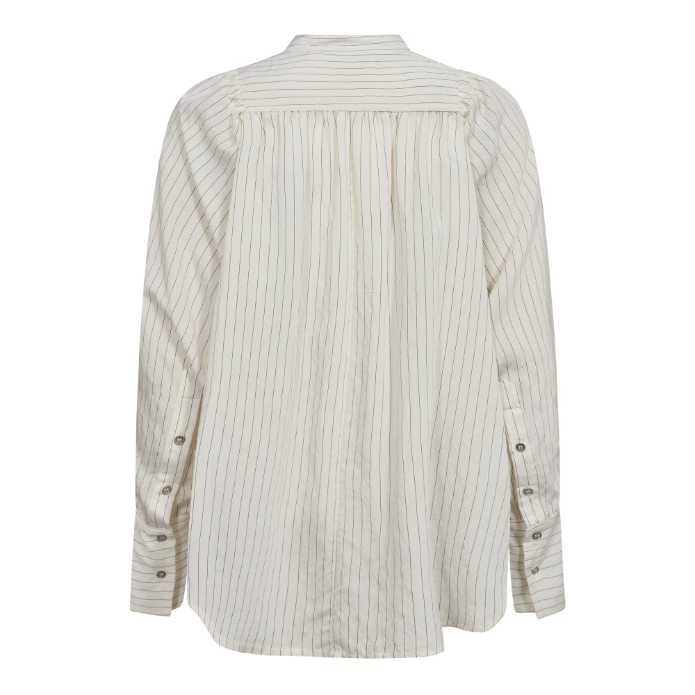 Co'couture ScarletCC Stripe volume Shirt, off white