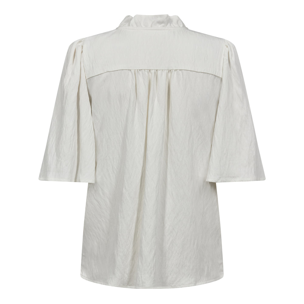 Co'couture Sueda Frill Flow Shirt, White