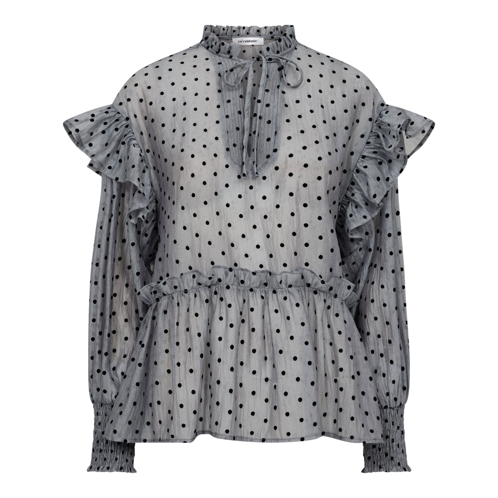 Co'couture KatinkaCC Dot Frill Blouse