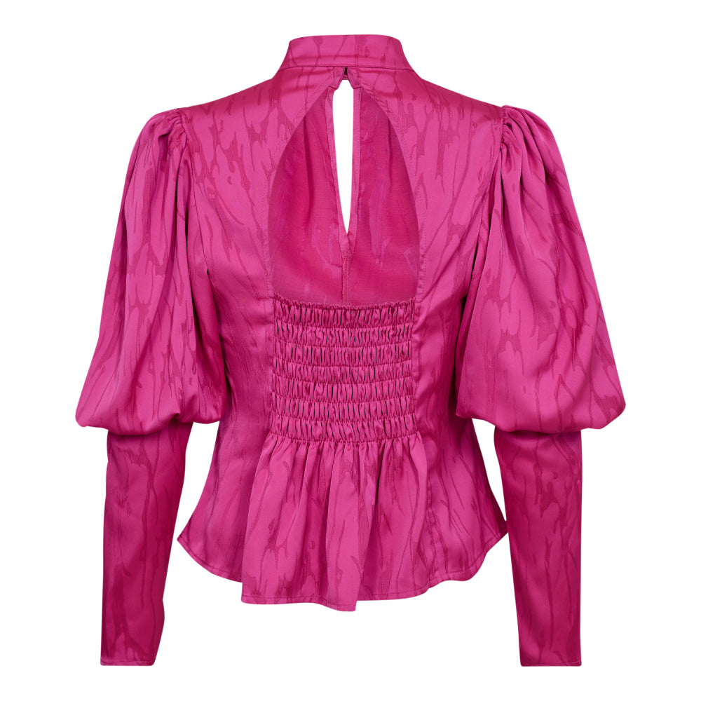 Co'couture SiriCC Open Back Blouse, Pink