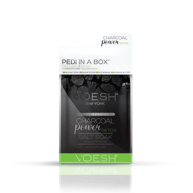 Voesh Pedi in a box, Charcoal Power Detox