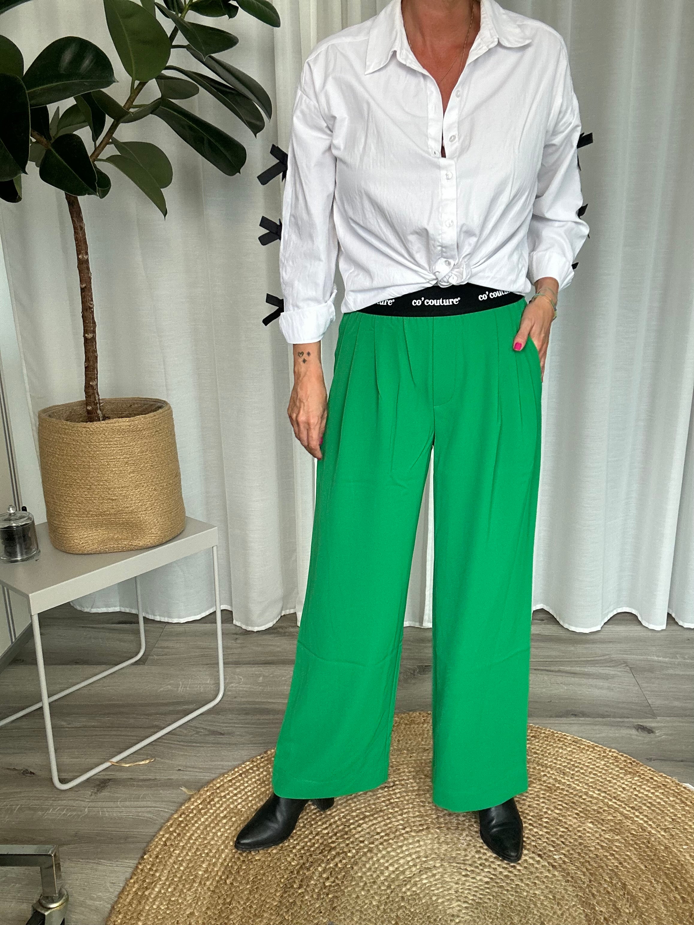 Co'couture AminaCC Logo Pant, Green