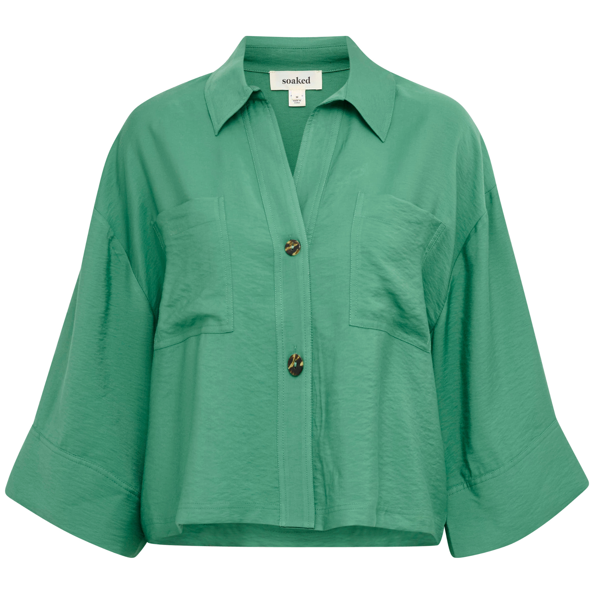 Soaked Silja Shirt, Bottle Green