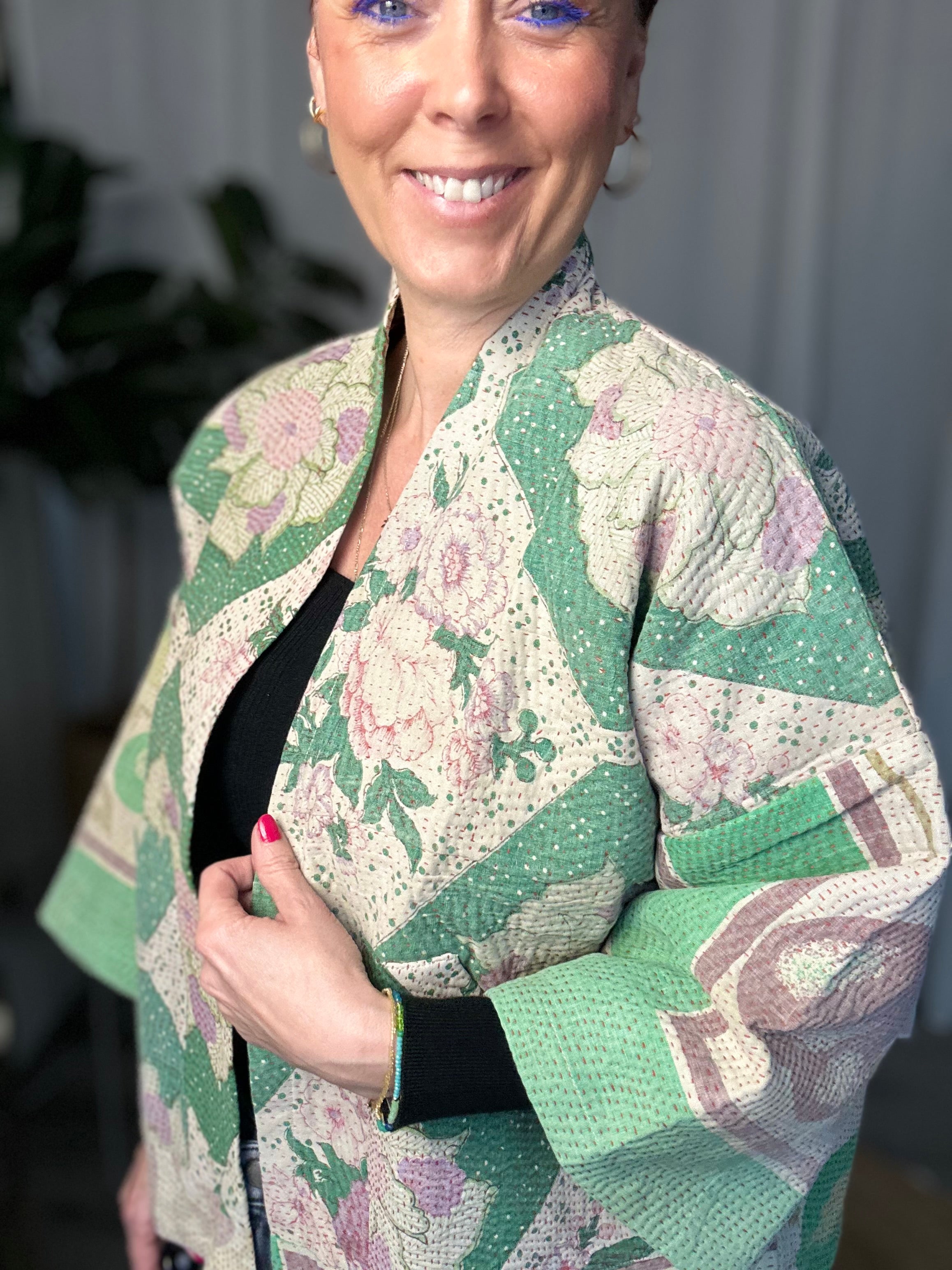 Sissel Edelbo Tyler Kantha Jacket, green