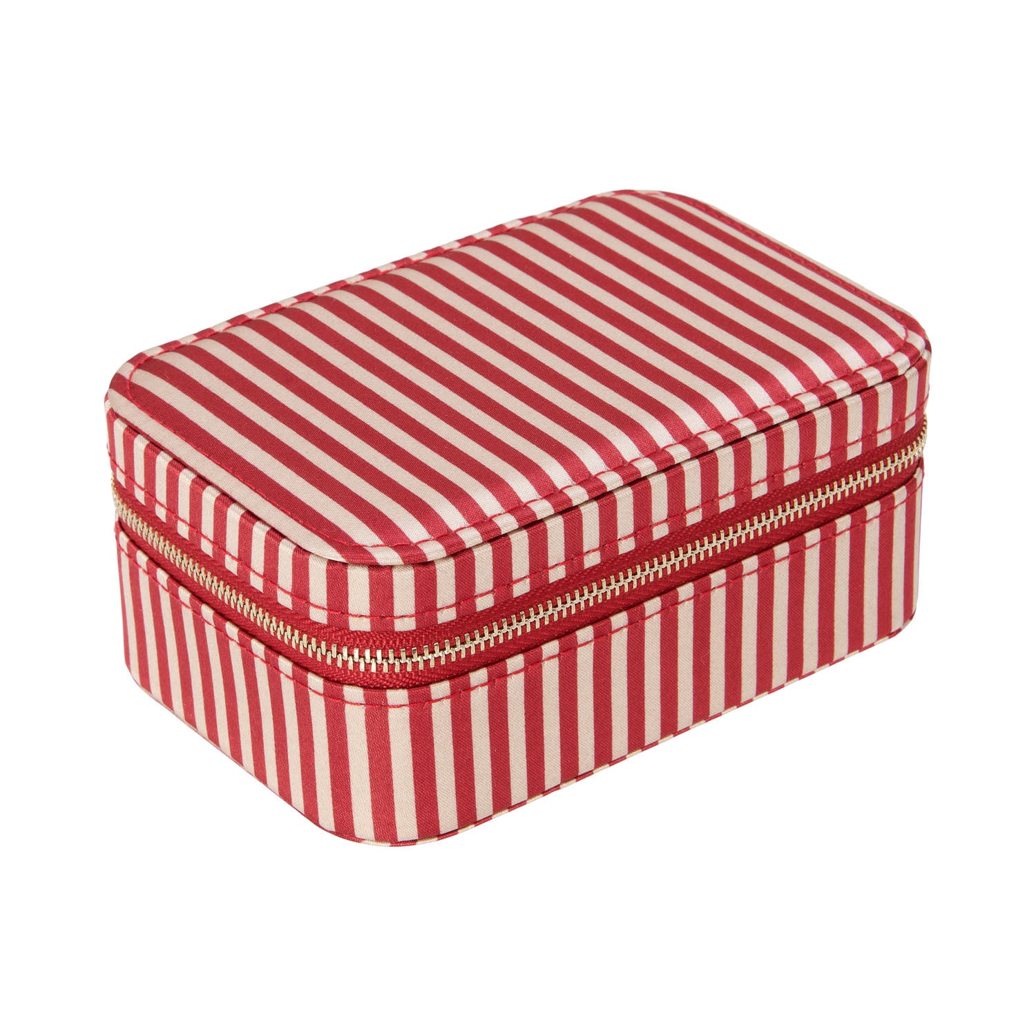 Pico Large Jewelry Box, Red stripe