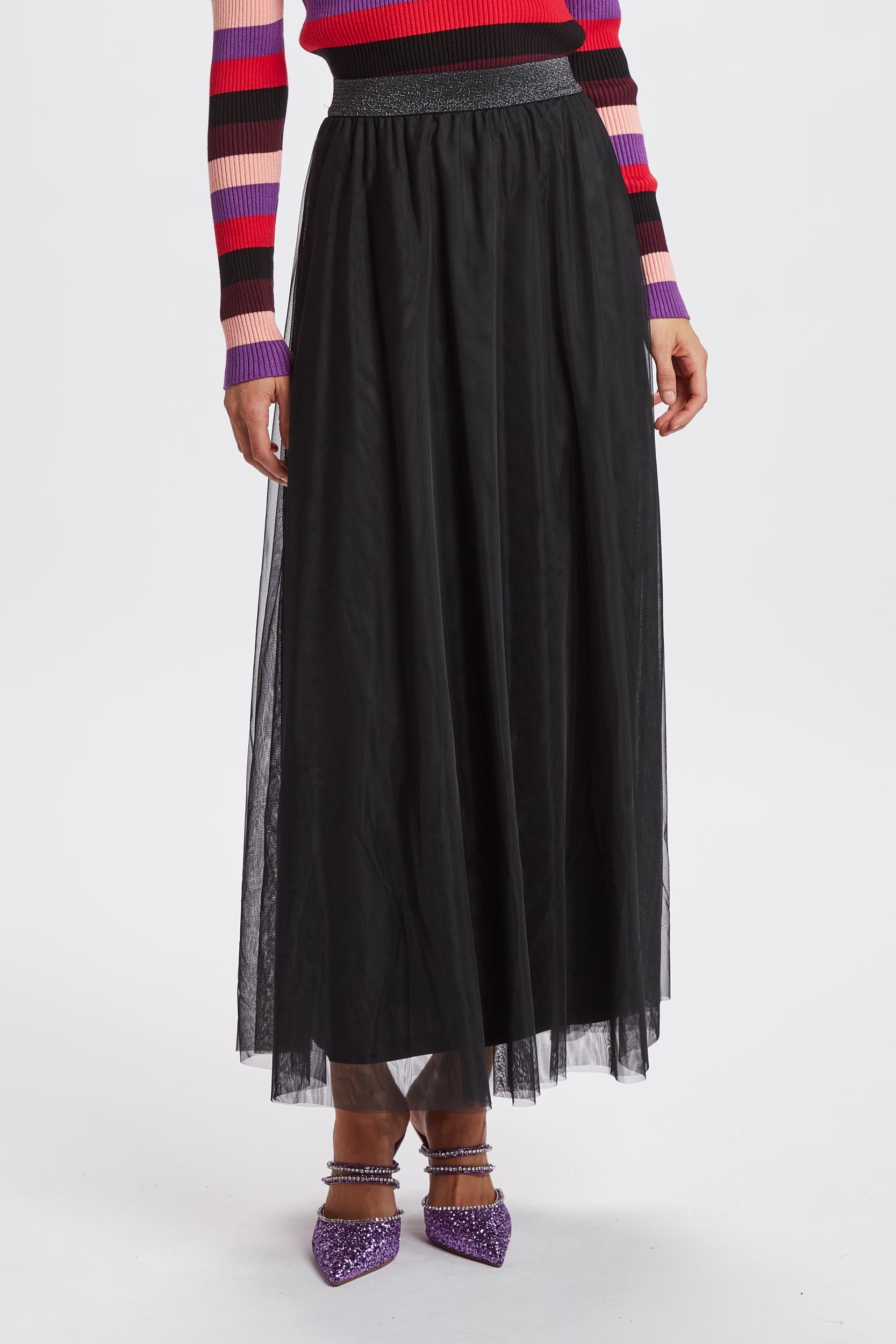 Nümph Nuea Maxi Skirt, Black