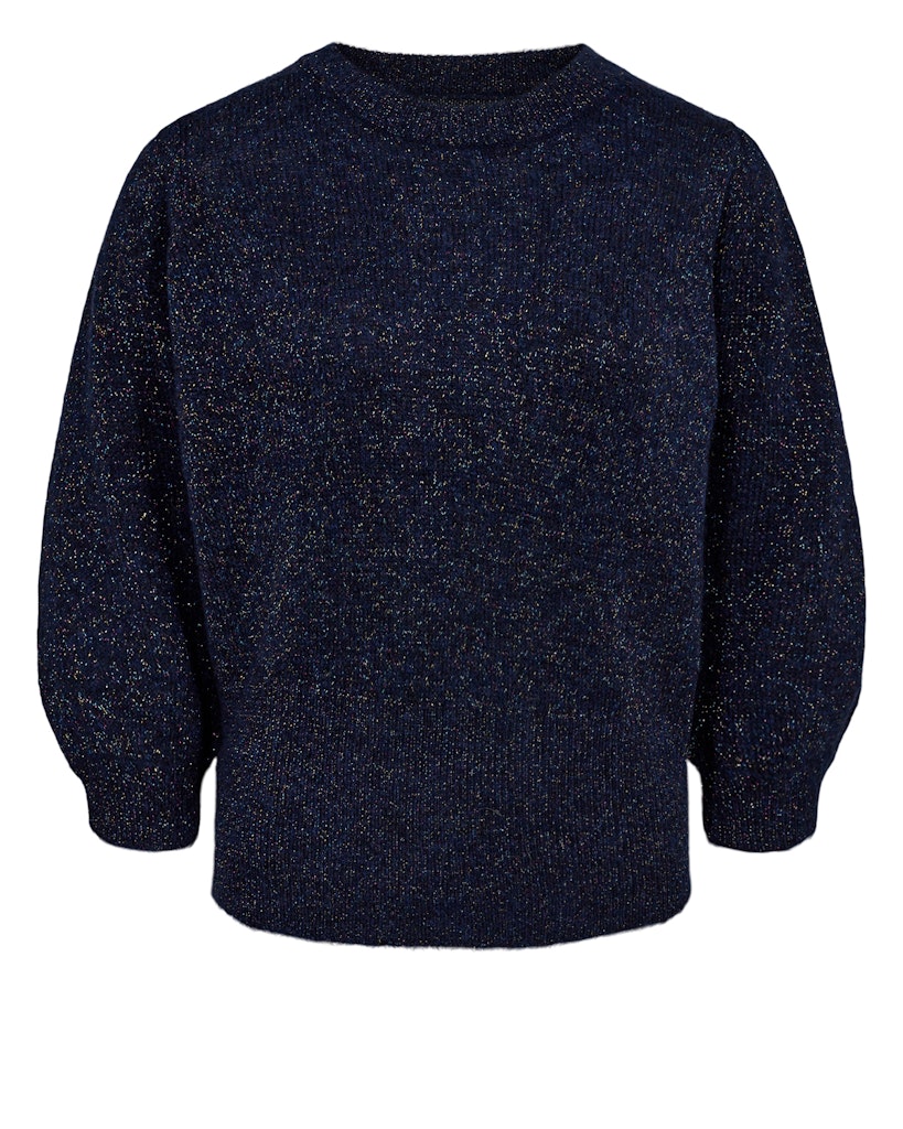 Nümph Nurietta Lurex Pullover, Navy