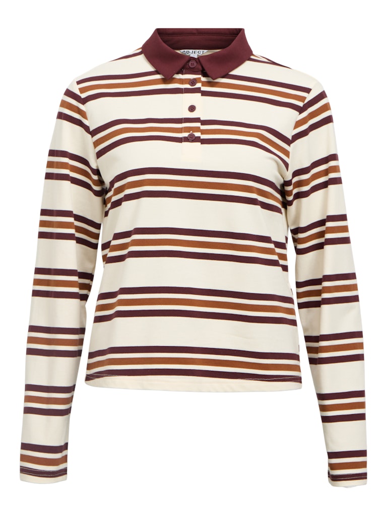 Object Nana Polo, brown stripe