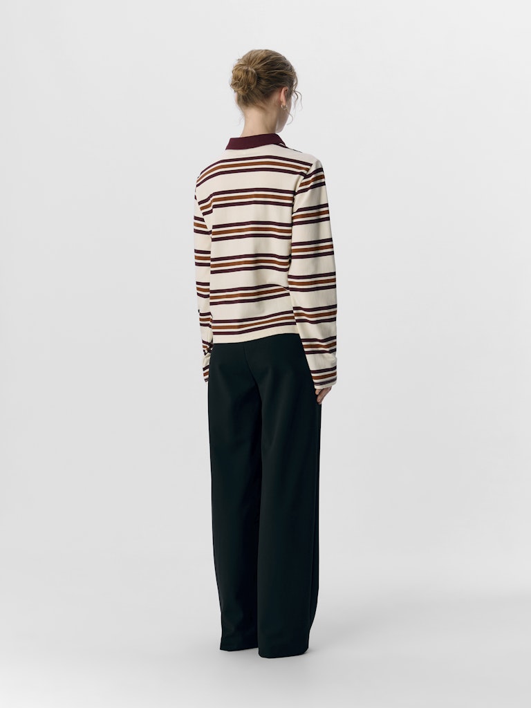 Object Nana Polo, brown stripe