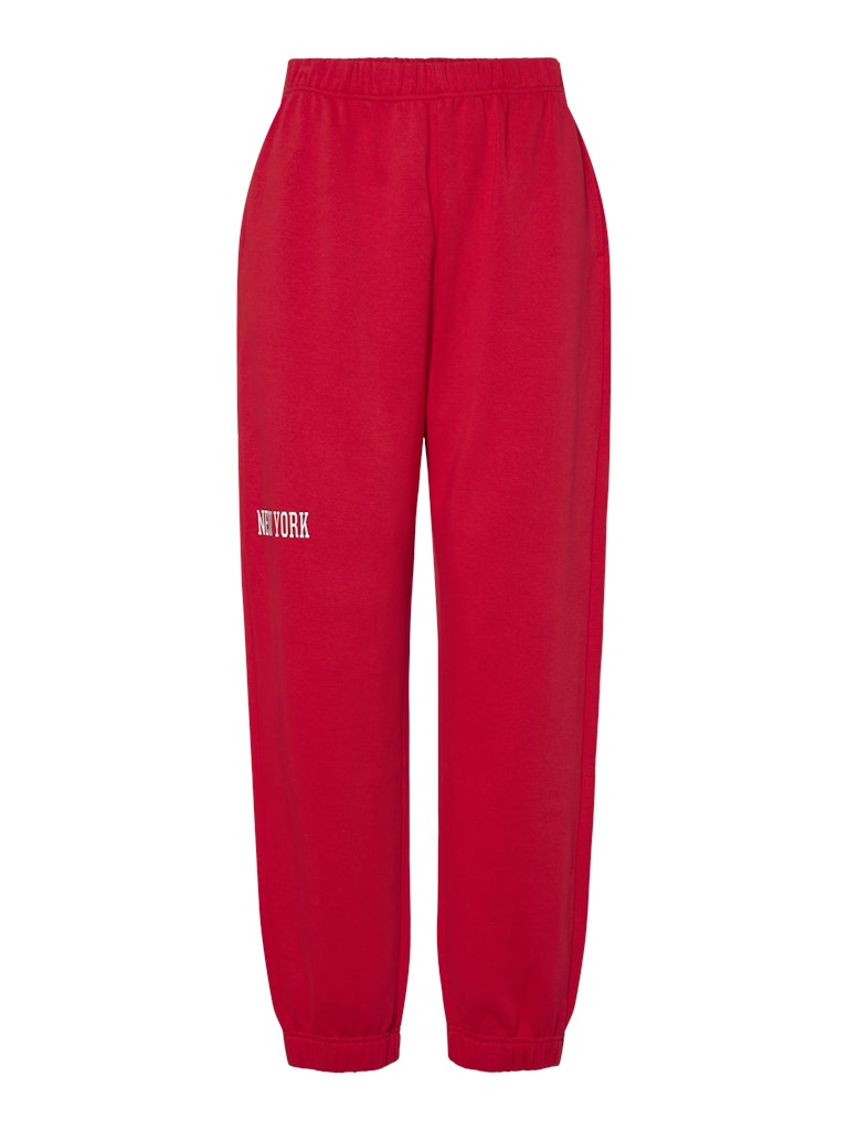 Pieces Sasie Sweat Pants, Red