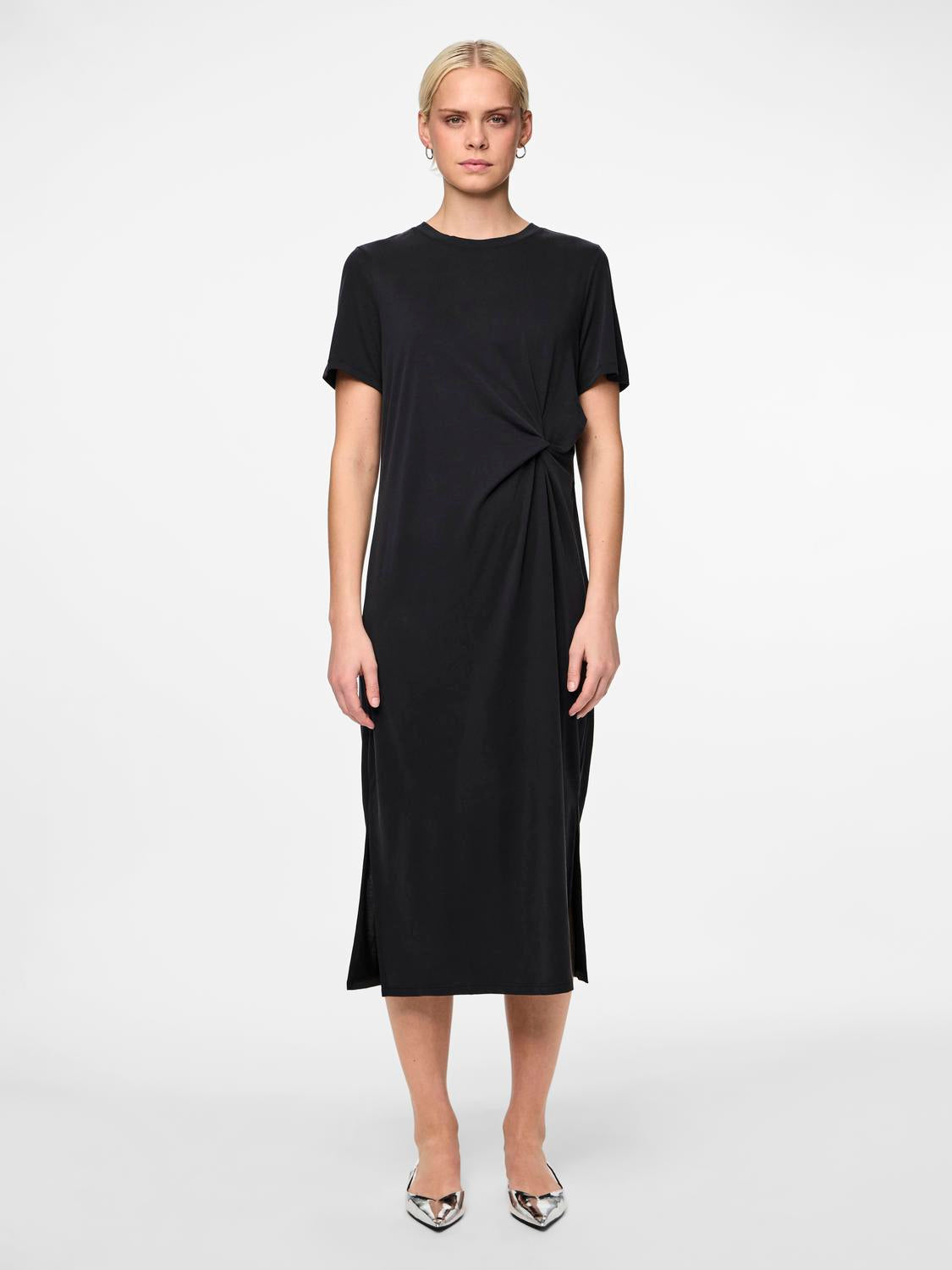 Pieces Anora Knot Dress, Black