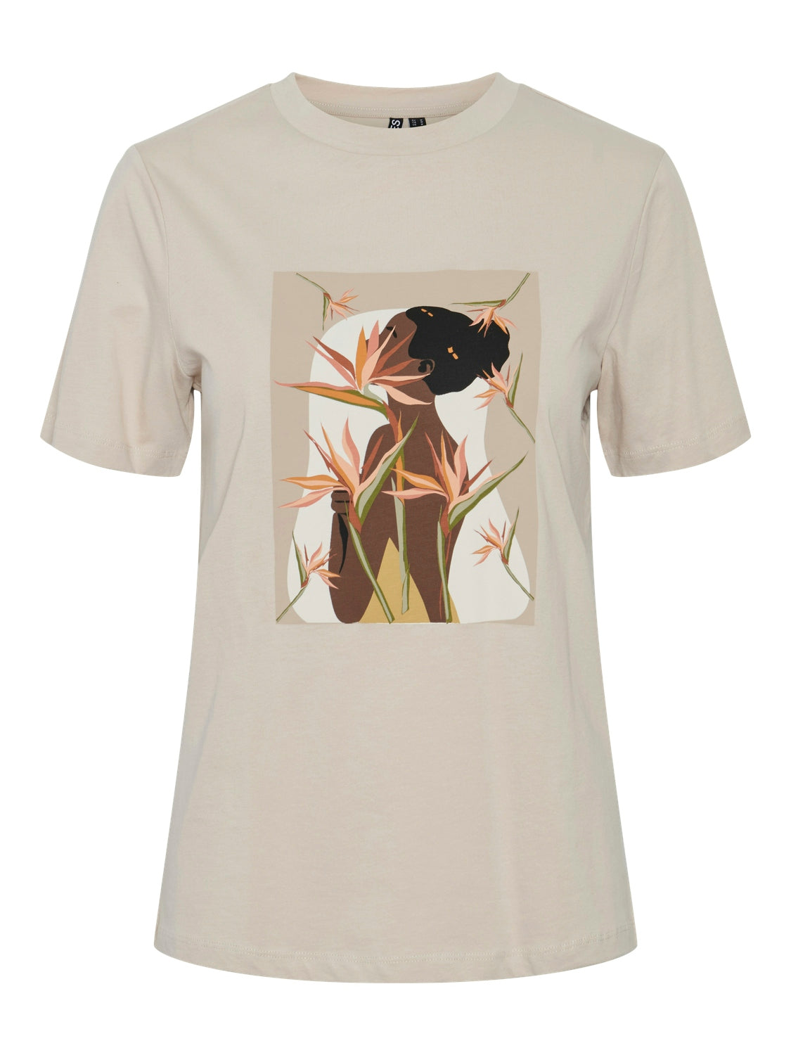 Pieces Sidse Tee, Light Brown