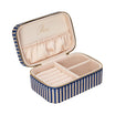 Pico Large Jewelry Box, Blue stripe