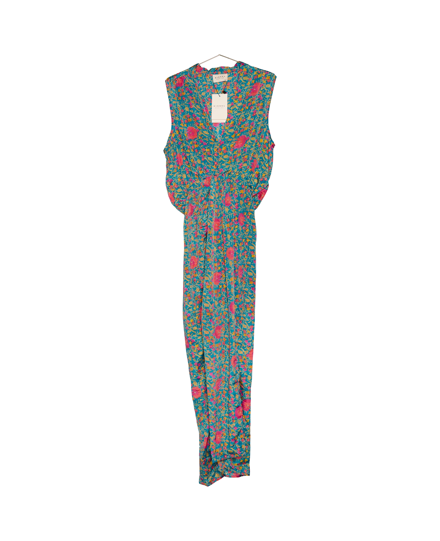 Sissel Edelbo Uno Dress, Floral/Turkis