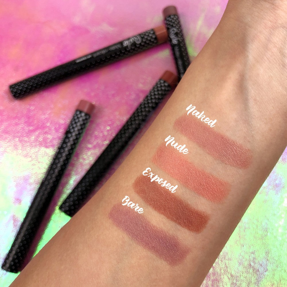 Rude Matte-nificent Lip Crayon, Exposed