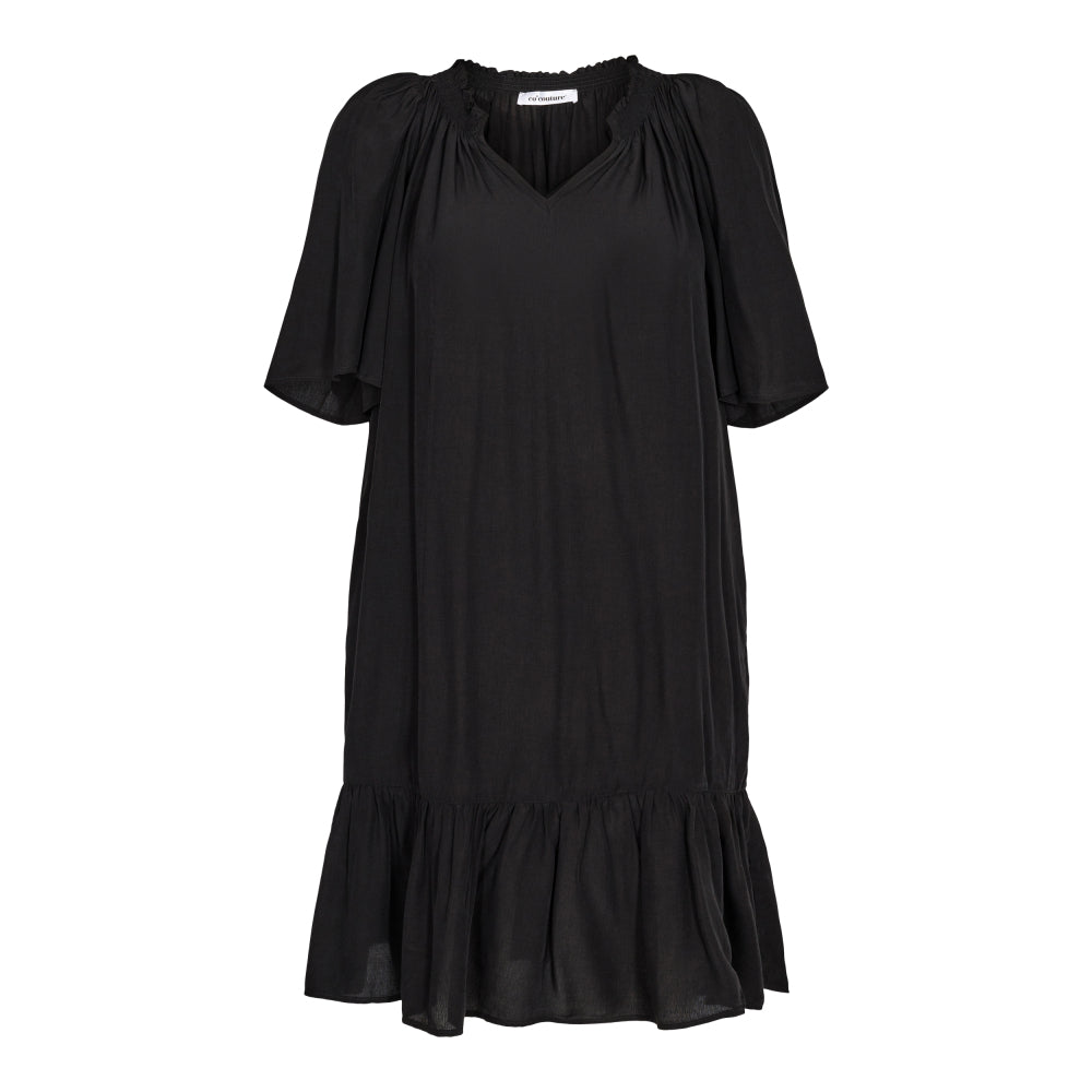 Co'couture Sunrise Flow Crop Dress, Black