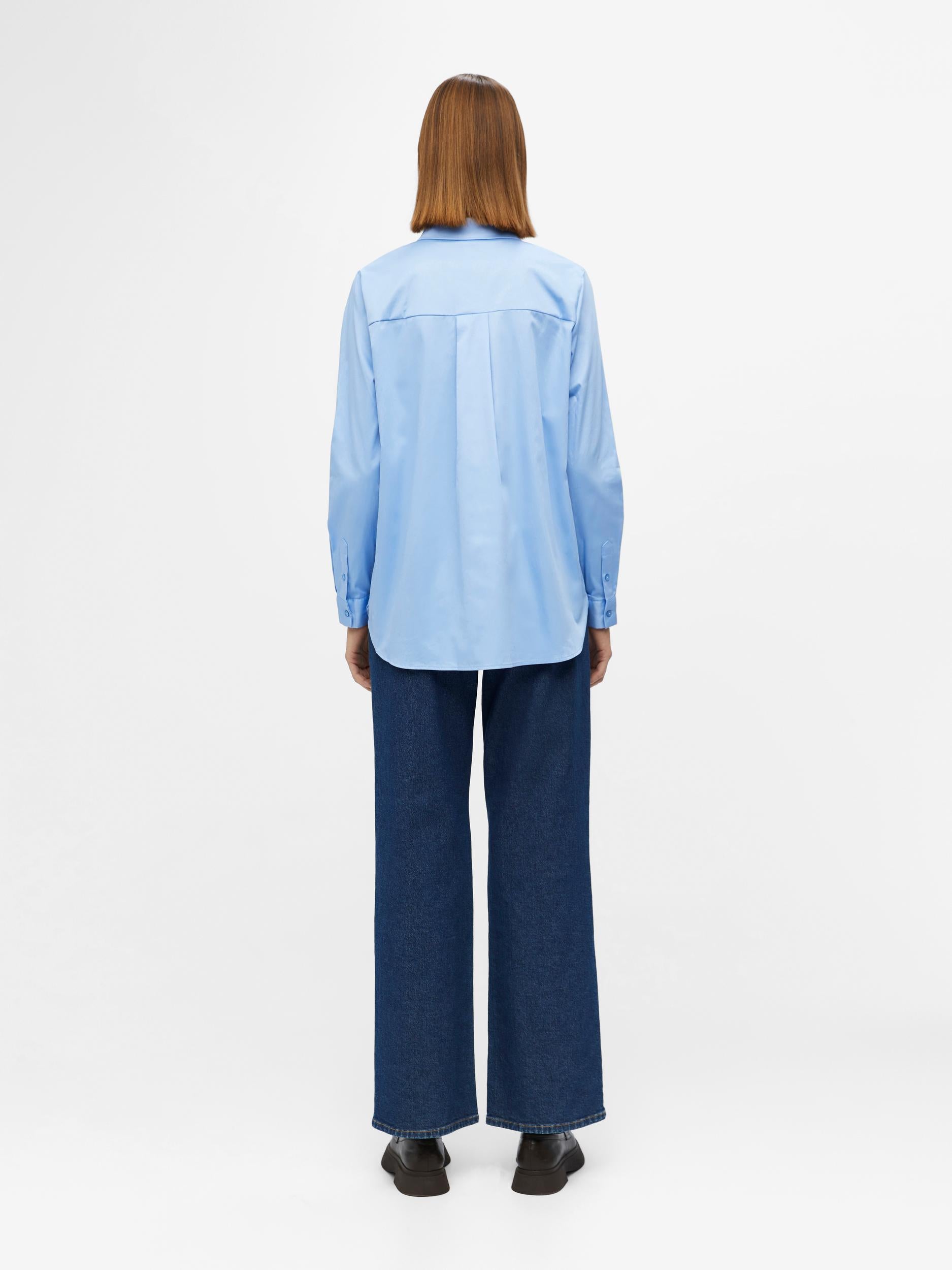 Object Roxa loose shirt - Blue