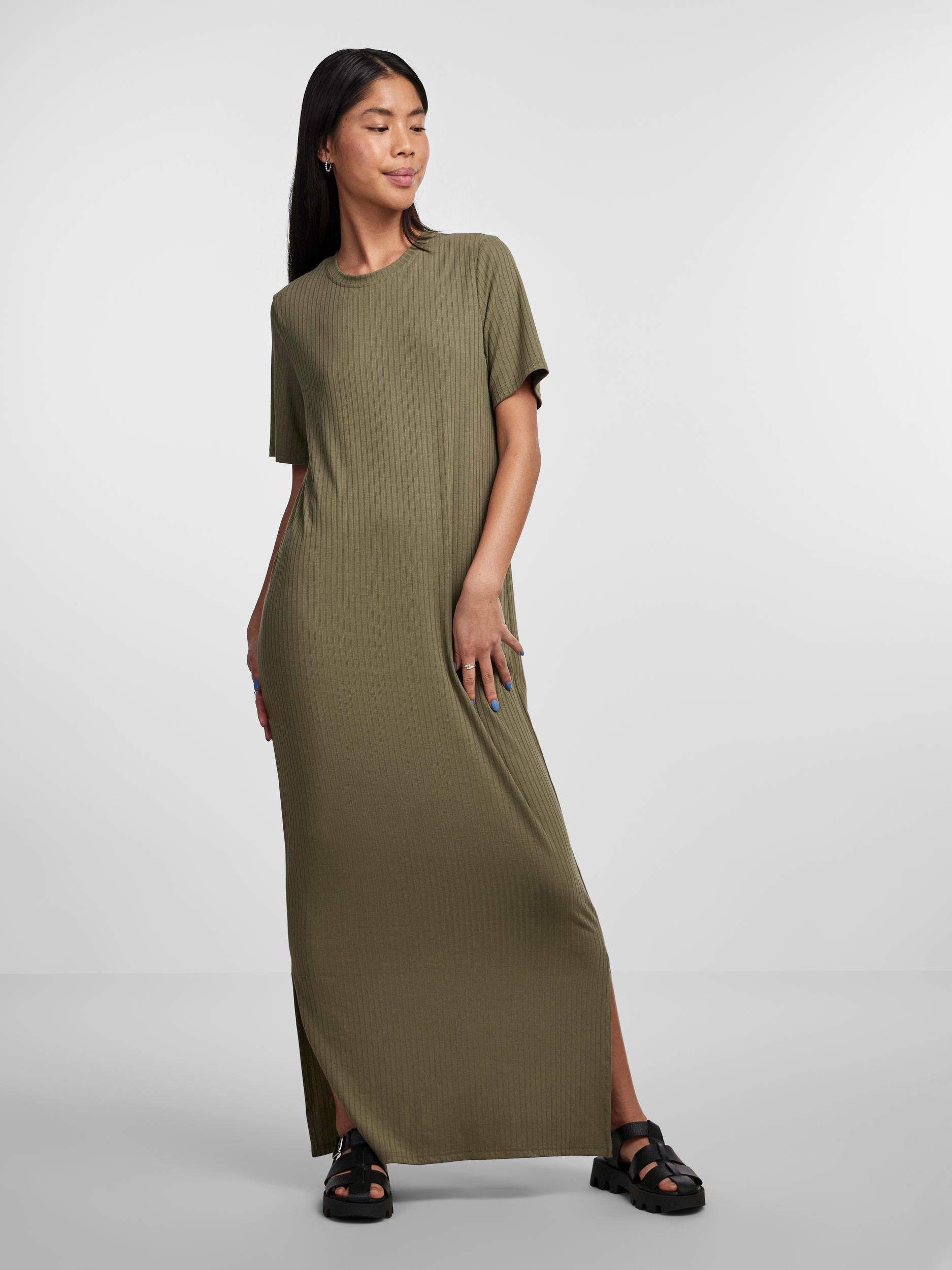 Pieces Kylie Ankle Dress - Army